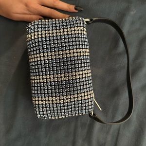 Alexander Wang Rhinestone pouch medium